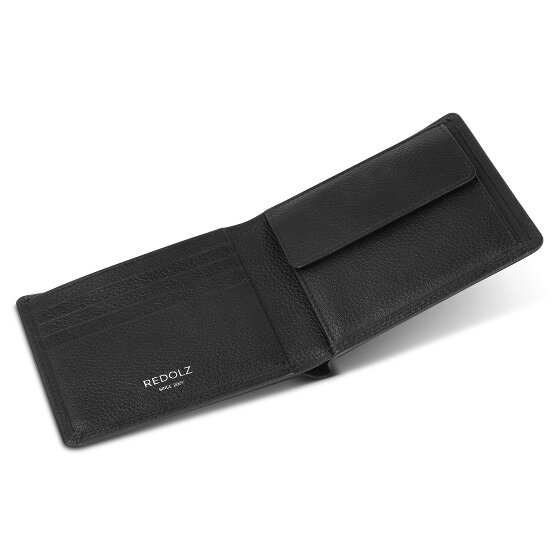 Redolz Porte-monnaie Leather Essentials QF en cuir RFID, 11,5 cm