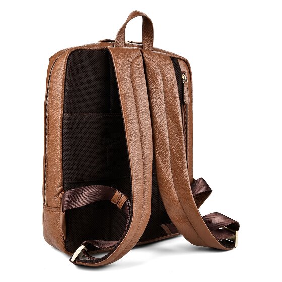 Braun Büffel Hanna Sac à dos professionnel M Cuir véritable 40 cm Compartiment ordinateur