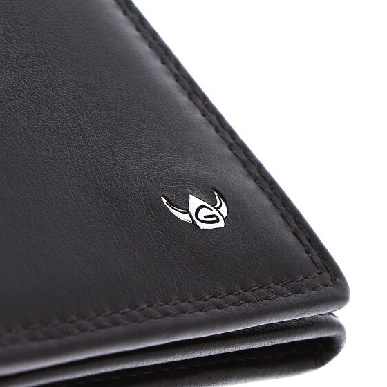 Golden Head Polo Porte-monnaie Protection RFID Cuir véritable 10 cm