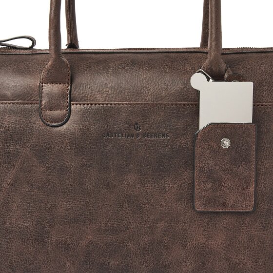 Castelijn & Beerens Carisma Sac à bandoulière RFID en cuir 40 cm Compartiment pour ordinateur portable