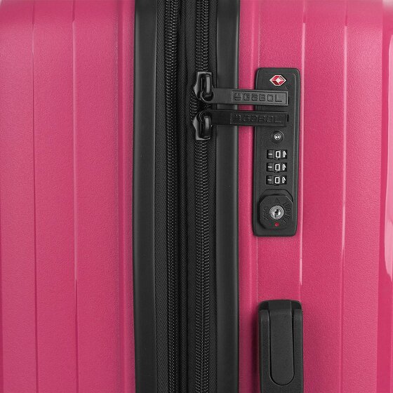 Gabol Shinyuu 4 roulettes Set de valises 3 pièces avec soufflet d'extension