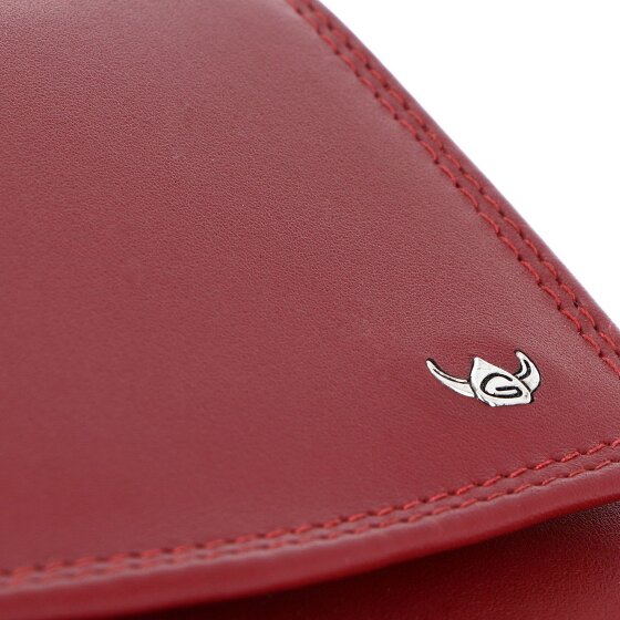 Golden Head Polo Porte-monnaie Protection RFID Cuir véritable 17.5 cm