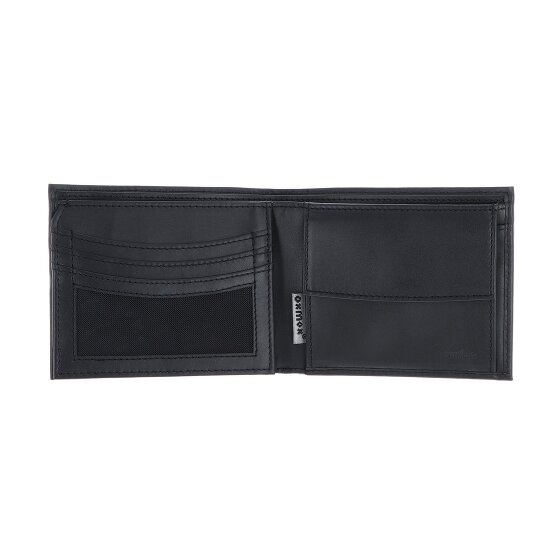 oxmox Leather Porte-monnaie Protection RFID Cuir véritable 12 cm