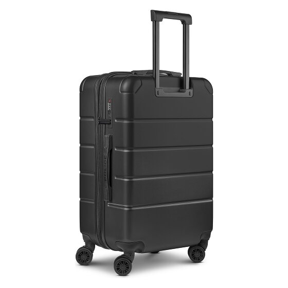 Police Dublin 4 roues Valise cabine M 64 cm avec soufflet d'extension