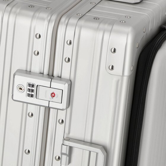 Aleon Valise cabine Domestic à 4 roues en Aluminium, 53 cm, avec compartiment pour ordinateur portable