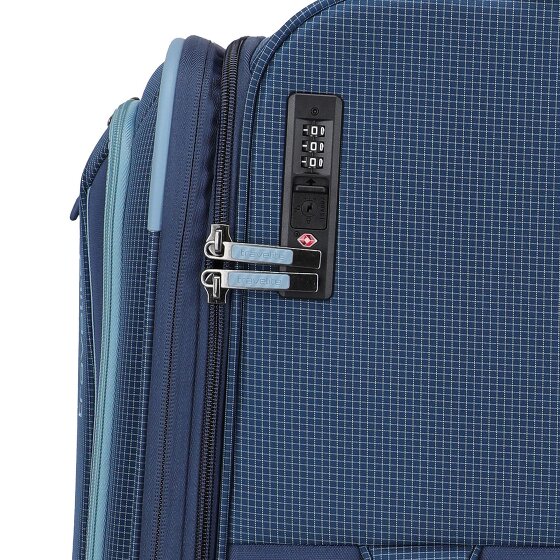 Travelite Corsiica 4 roulettes Trolley L 77 cm avec soufflet d'extension