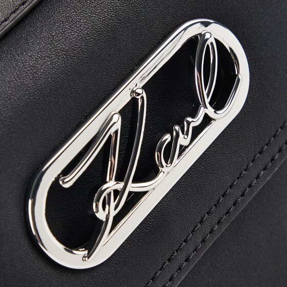 Karl Lagerfeld Signature Sac à bandoulière Cuir véritable 25 cm