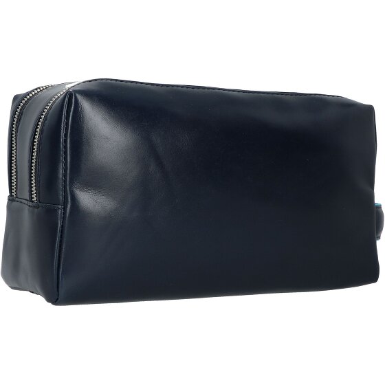 Piquadro Blue Square Trousse de toilette Cuir véritable 25 cm