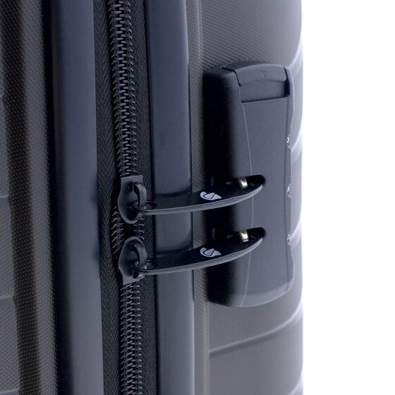 Gladiator 3400 4 roulettes Trolley de cabine 55 cm avec soufflet d'extension