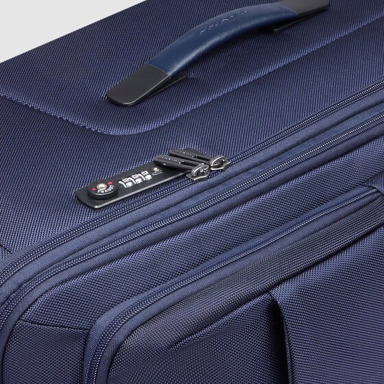 Piquadro Brief 4 roulettes Trolley 68 cm avec soufflet d'extension