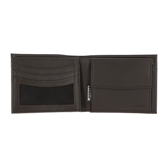 oxmox Leather Porte-monnaie Protection RFID Cuir véritable 10 cm