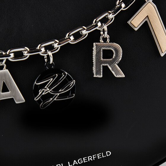 Karl Lagerfeld Autograph Sac à bandoulière Cuir véritable 23 cm