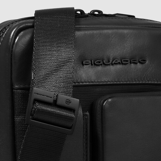 Piquadro Liko Mini sac à bandoulière Protection RFID Cuir véritable 17 cm