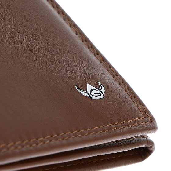 Golden Head Polo Porte-monnaie Protection RFID Cuir véritable 10 cm