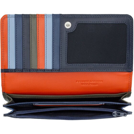 DuDu Canarie Porte-monnaie Protection RFID Cuir véritable 17.5 cm