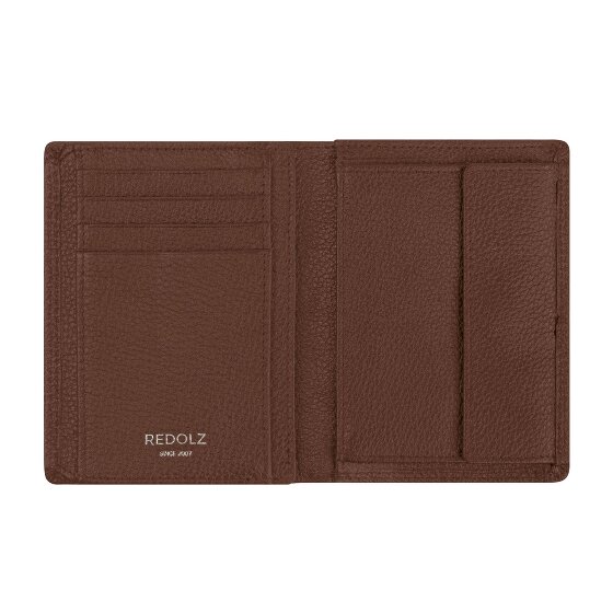 Redolz Leather Essentials HF Porte-monnaie en cuir RFID 9,5 cm dépliable