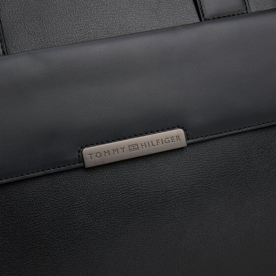 Tommy Hilfiger TH Business Leather Sacoche ordinateur Cuir véritable 39.5 cm
