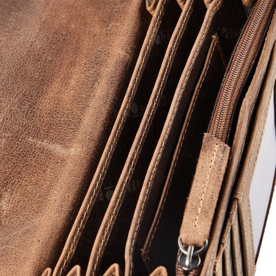 Greenburry Biker Porte-monnaie Protection RFID Cuir 17 cm
