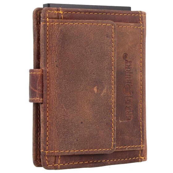 Greenburry Vintage Porte-monnaie Protection RFID Cuir véritable 10 cm