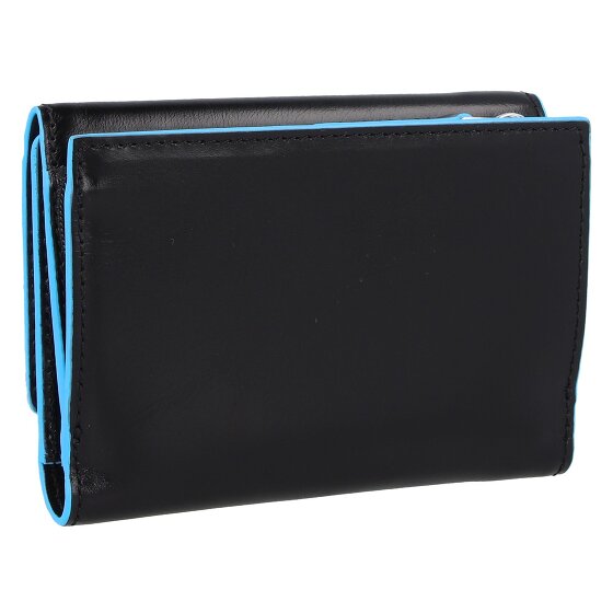 Piquadro Blue Square Porte-monnaie en cuir RFID 12 cm