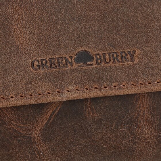 Greenburry Étui à montres vintage en cuir 21,5 cm
