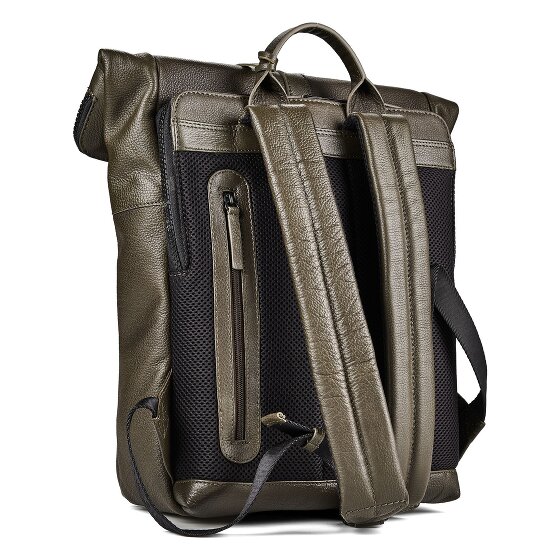 Burkely Minimal Mason Daypack Cuir véritable 37 cm Compartiment ordinateur