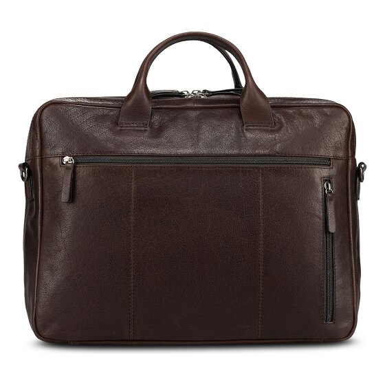 Jost Glasgow Attaché-case Cuir véritable 40 cm Compartiment ordinateur