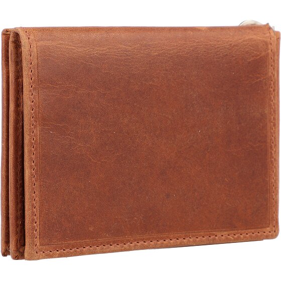 Mika Porte-monnaie RFID en cuir 11 cm avec pince à billets