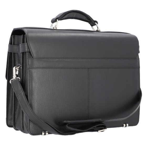 Alassio Porte-documents Monza en cuir, 38 cm, compartiment pour ordinateur portable