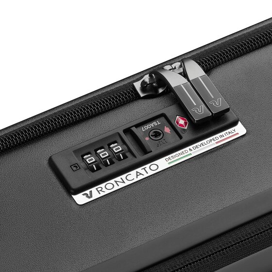 Roncato Florence 4-roues trolley cabine 55 cm avec soufflet d'extension compartiment ordinateur portable