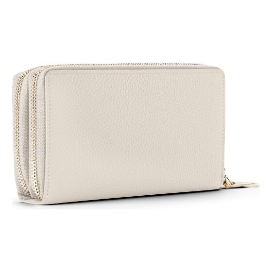 Lazarotti Porte-monnaie en cuir de Bologne XL à double fermeture éclair, protection RFID, 20 cm