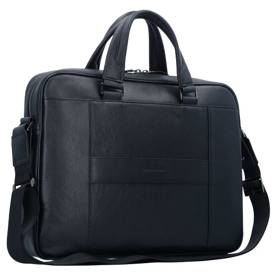 Piquadro Black Square Porte-documents en cuir 40 cm Compartiment pour ordinateur portable