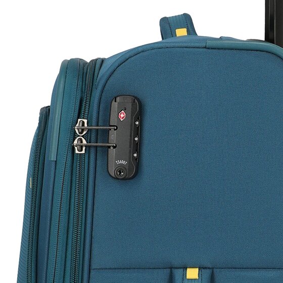 Travelite Umbria 4 roulettes Trolley M 67 cm avec soufflet d'extension