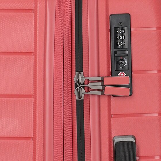 Travelite Mooby 4 roulettes Trolley M 66 cm avec soufflet d'extension