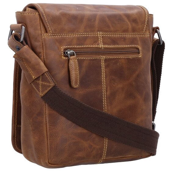 Greenburry Cafe-Racer Sac à bandoulière Cuir véritable 23 cm