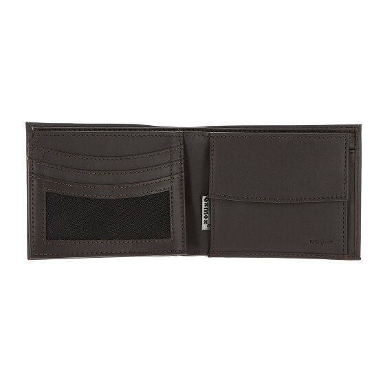 oxmox Leather Porte-monnaie Protection RFID Cuir véritable 10 cm
