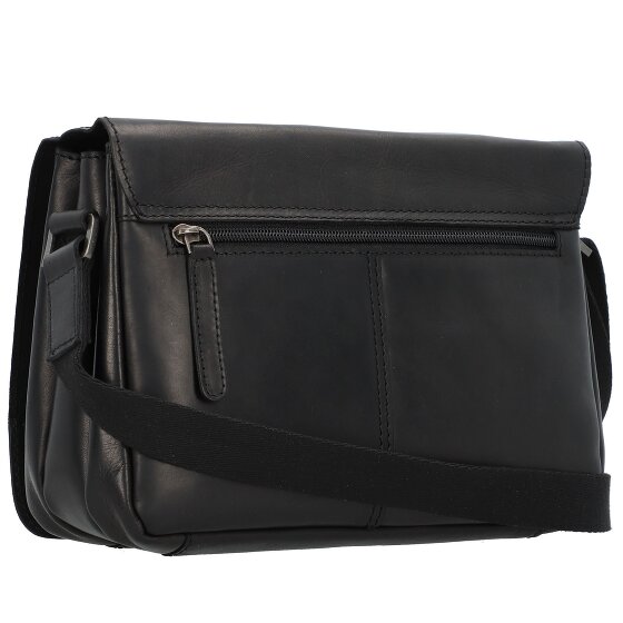 Greenburry Pure Black Sac à bandoulière Cuir 25 cm