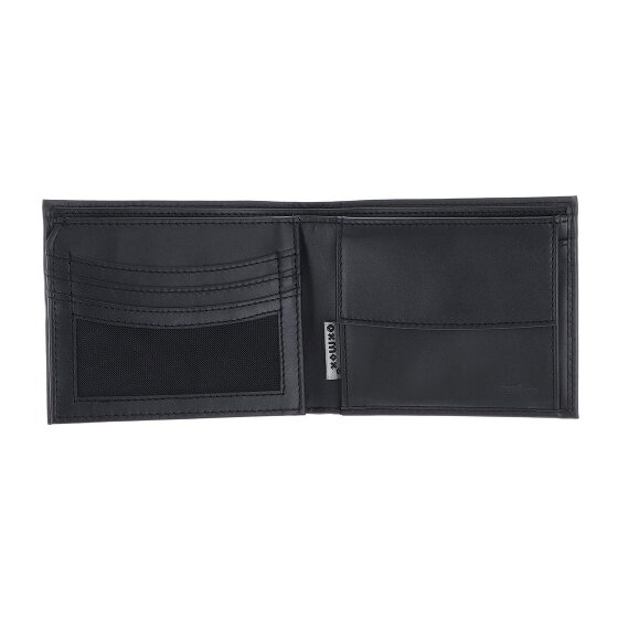 oxmox Leather Porte-monnaie Protection RFID Cuir véritable 12 cm
