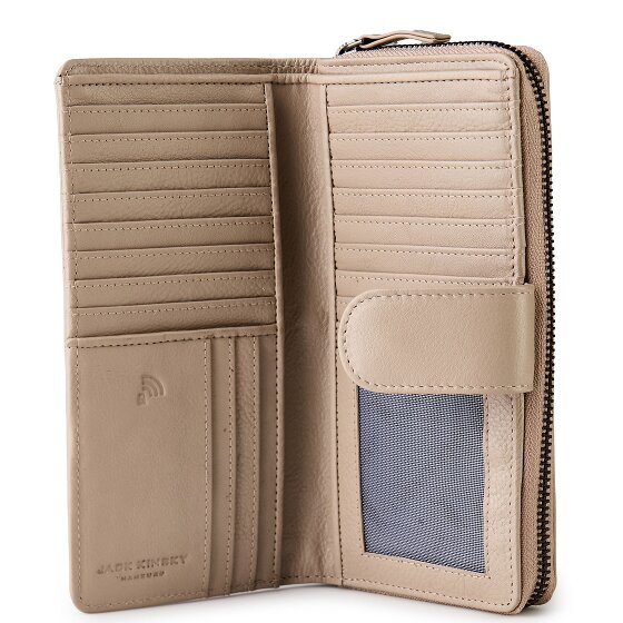 Jack Kinsky Livorno 1026 Porte-monnaie Protection RFID Cuir véritable 19 cm