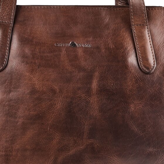 Greenburry Newport Sac à bandoulière Cuir véritable 33 cm Compartiment ordinateur