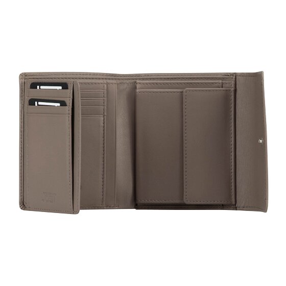 Jost Arva Porte-monnaie Protection RFID Cuir véritable 12 cm
