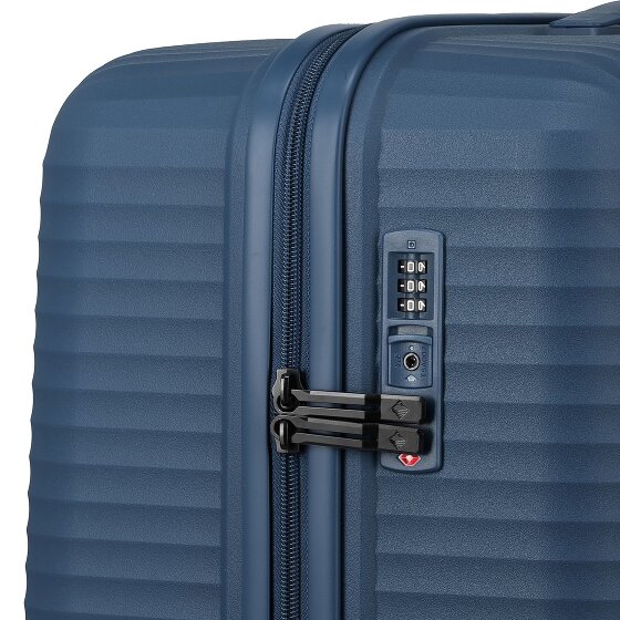 Travelite Air Stripe 4 roulettes Trolley L 77 cm