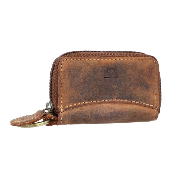 Greenburry Étui à clés vintage en cuir 8,5 cm