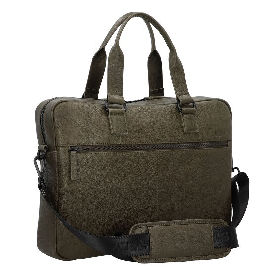 Burkely Minimal Mason Attaché-case Cuir véritable 41 cm Compartiment ordinateur