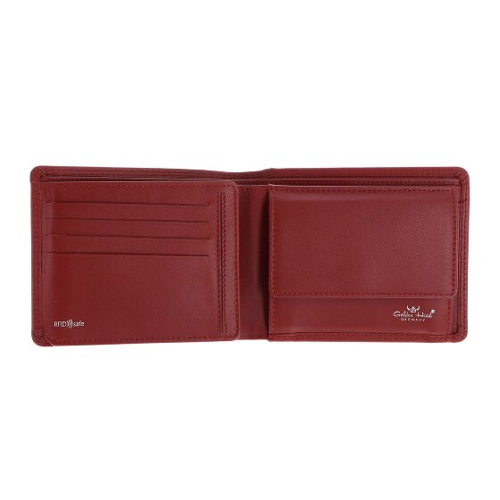 Golden Head Polo Porte-monnaie Protection RFID Cuir véritable 12 cm