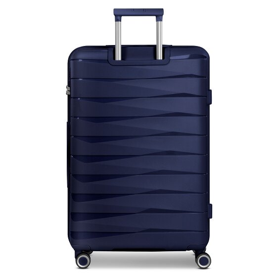 Franky London 4 roues Valise cabine L 74 cm avec soufflet d'extension