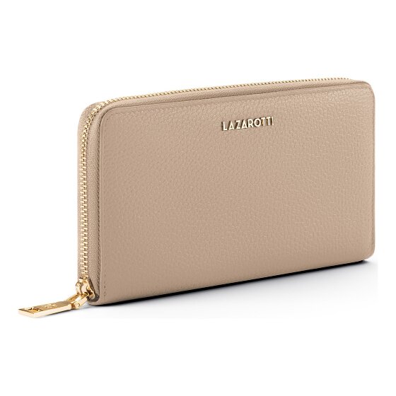 Lazarotti Bologna Leather XL Porte-monnaie zip-around en cuir 19 cm