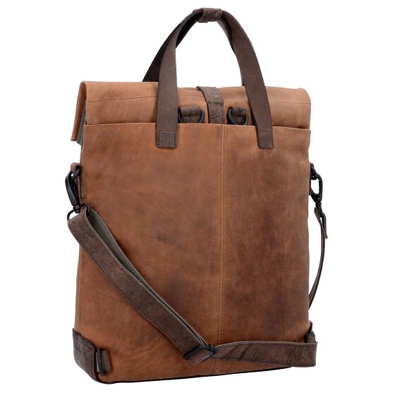 Harold's Porte-documents Twister avec fonction sac à dos Cuir 34 cm Compartiment pour ordinateur portable