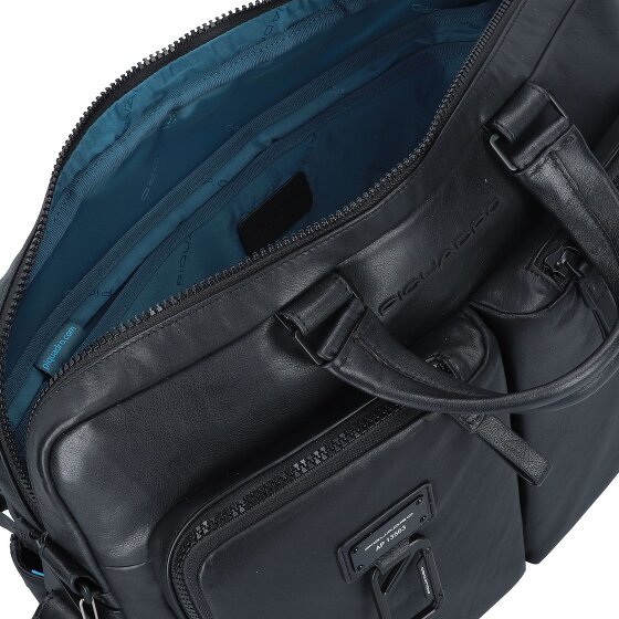 Piquadro Harper Attaché-case Cuir véritable 40 cm Compartiment ordinateur