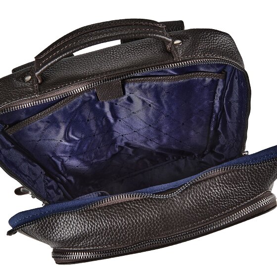 Braun Büffel Novara Sac à dos professionnel Cuir véritable 40 cm Compartiment ordinateur